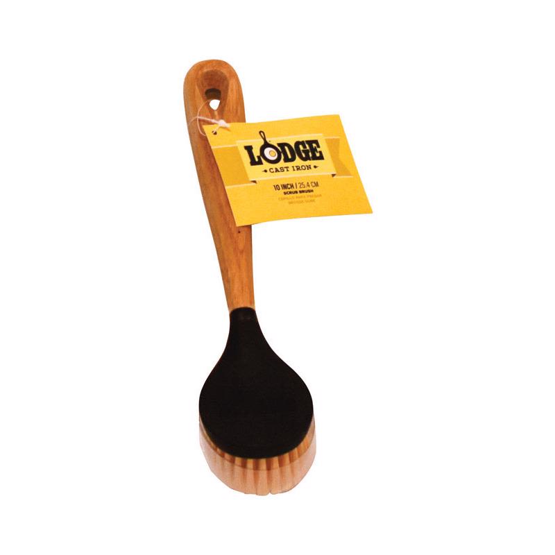 LODGE - Lodge 3 in. W Hard Bristle 8 in. Wood Handle Scrub Brush