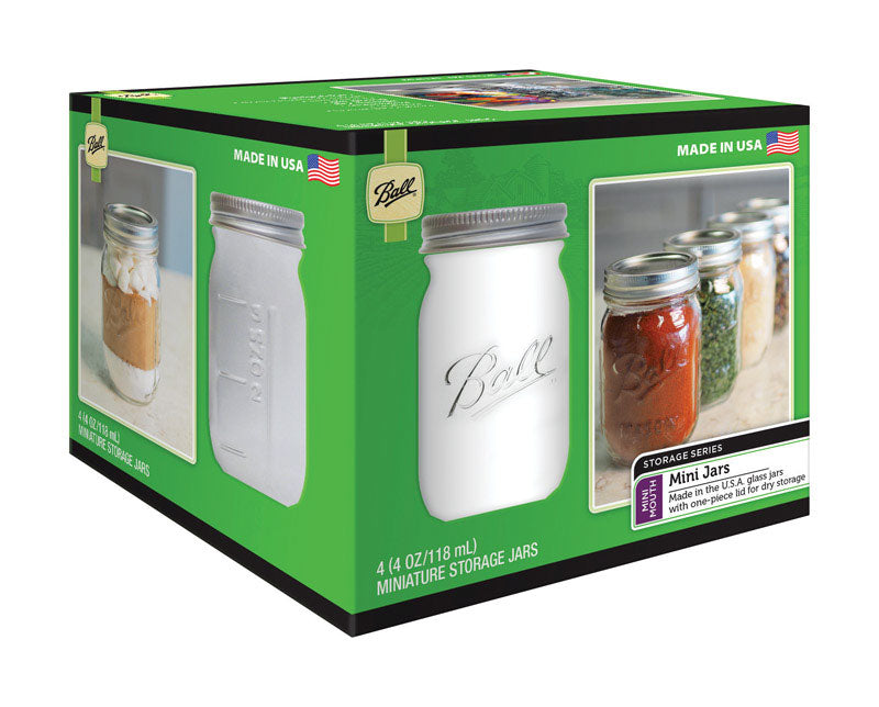BALL - Ball Mini Mouth Storage Jar 4 oz 4 pk - Case of 6