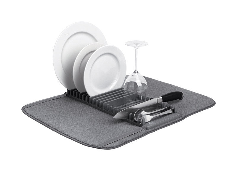 UMBRA - Umbra Charcoal Microfiber Drying Rack w/Mat