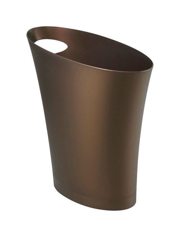 UMBRA - Umbra Skinny 2 gal Bronze Plastic Modern Wastebasket