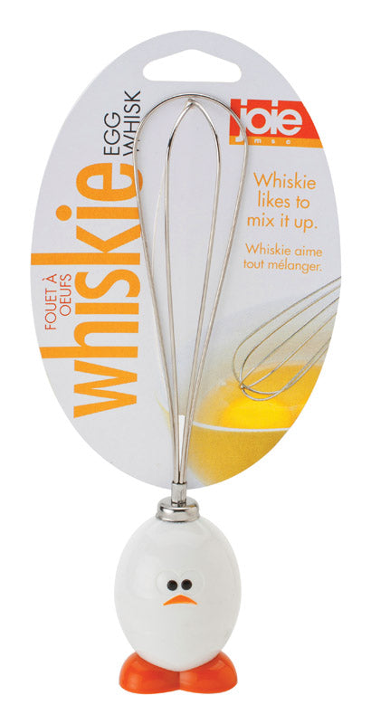 JOIE - Joie Whiskie Egg White/Silver Plastic/Stainless Steel Whisk