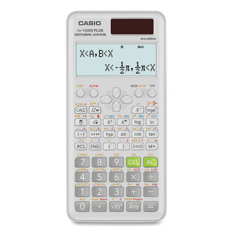 Casio - FX-115ESPLS2-S 2nd Edition Scientific Calculator, 12-Digit LCD