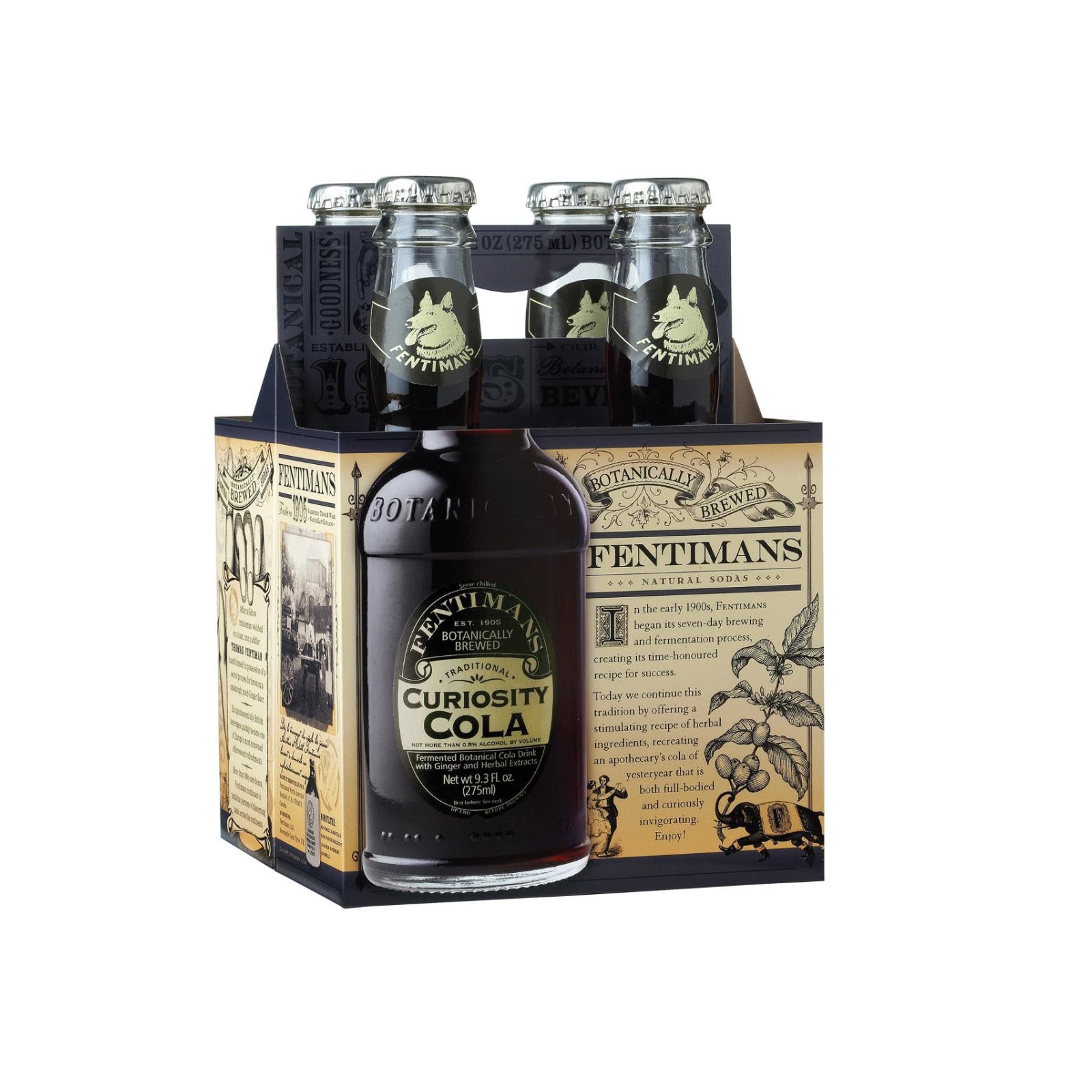 Fentimans North America Curiosity Cola - Cola - Case of 6 - 9.3 FL oz.