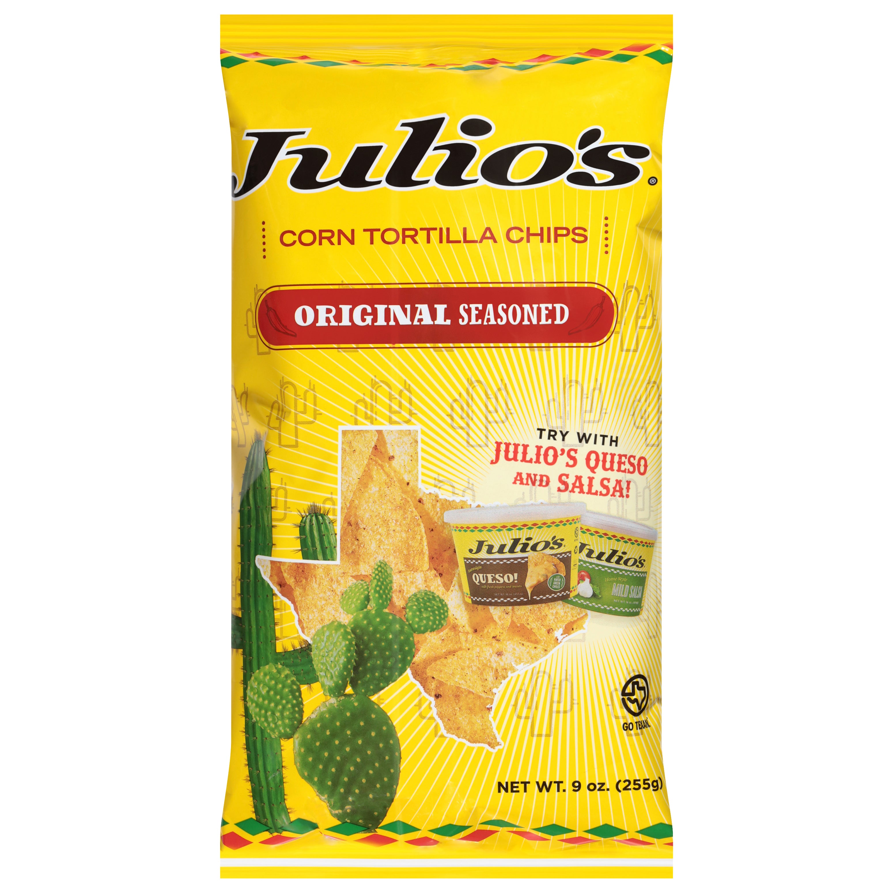 Julio's Original Seasoned Corn Tortilla Chips 9 oz - Case of 12