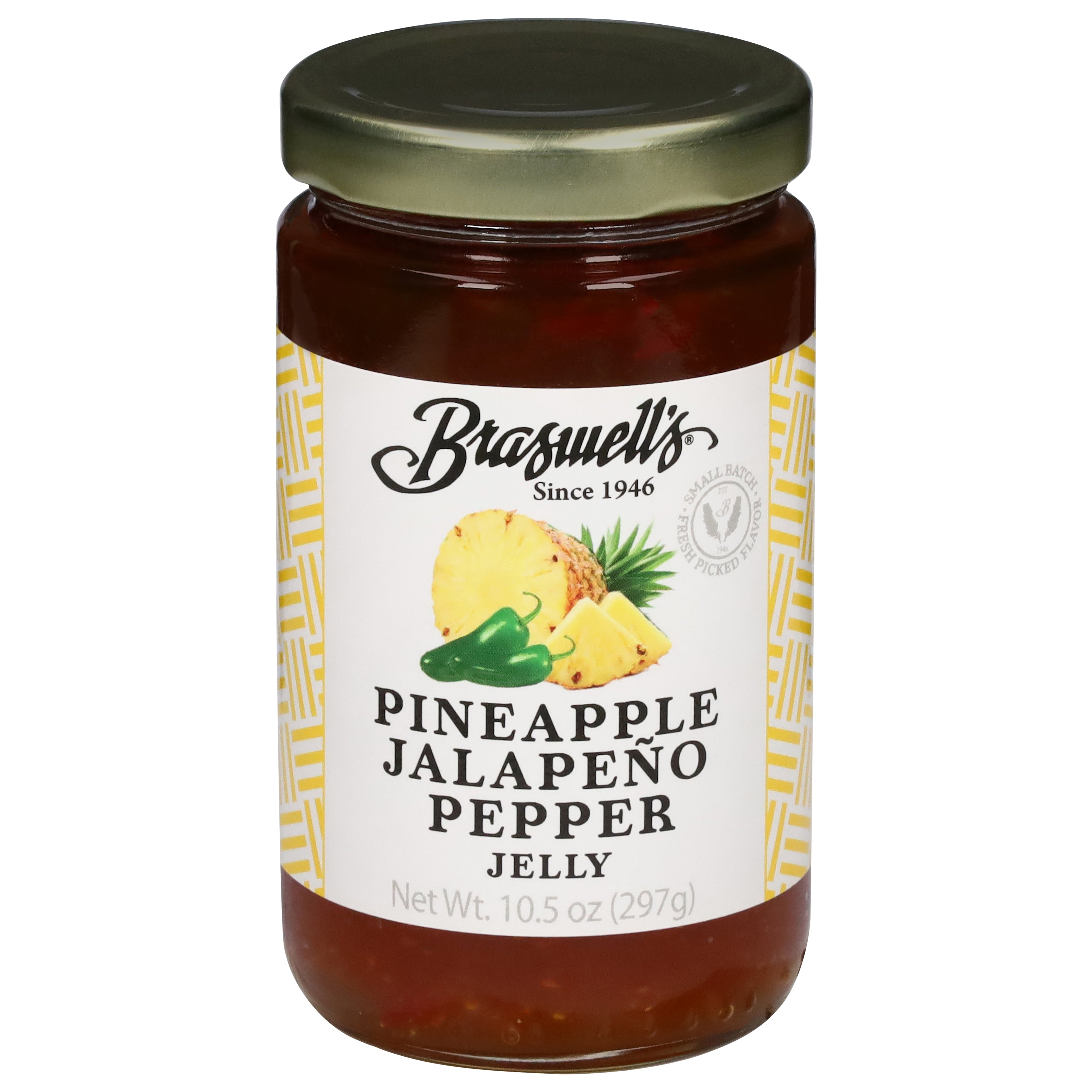 Braswell's Pineapple Jalapeno Pepper Jelly 10.5 oz - Case of 6