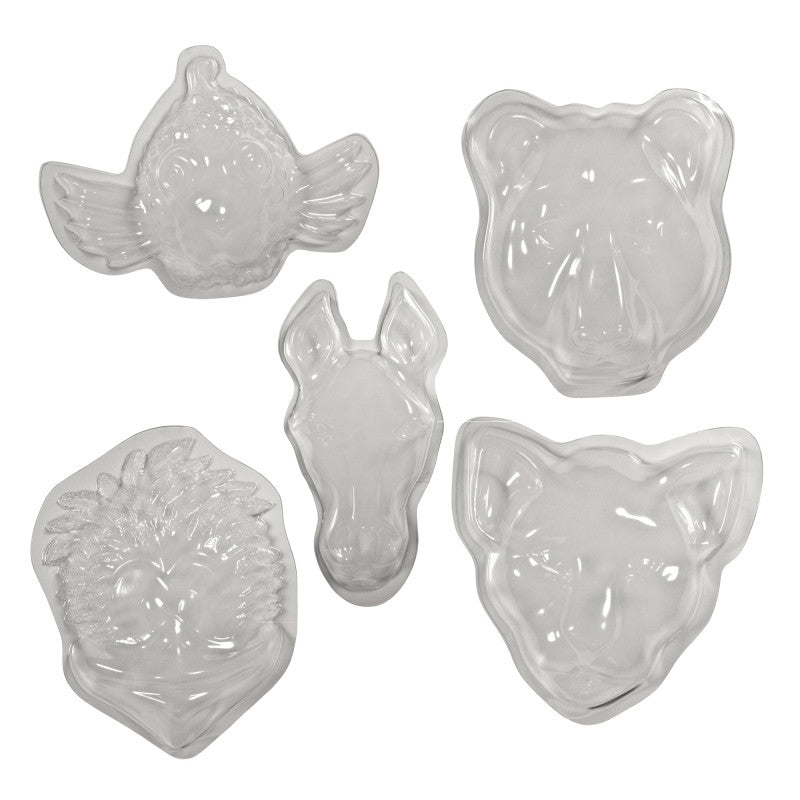 ROYLCO - Animal Face Forms, Pack of 5