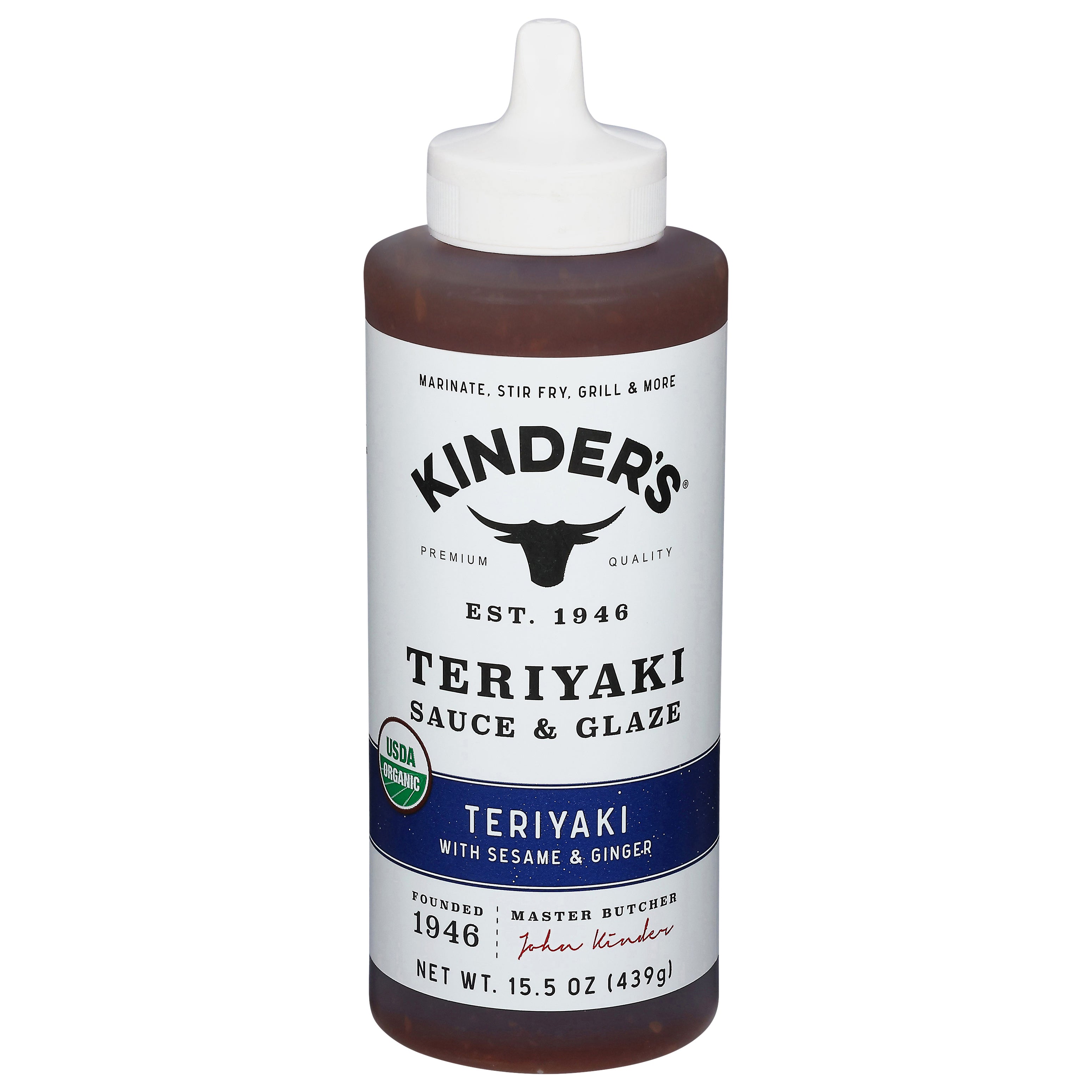 Kinder's Teriyaki with Sesame & Ginger Sauce & Glaze 15.5 oz - Case of 6