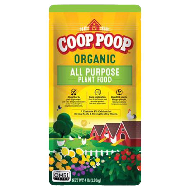 COOP POOP - Coop Poop Organic Soil All Purpose Plant Food 4 lb - Case of 8