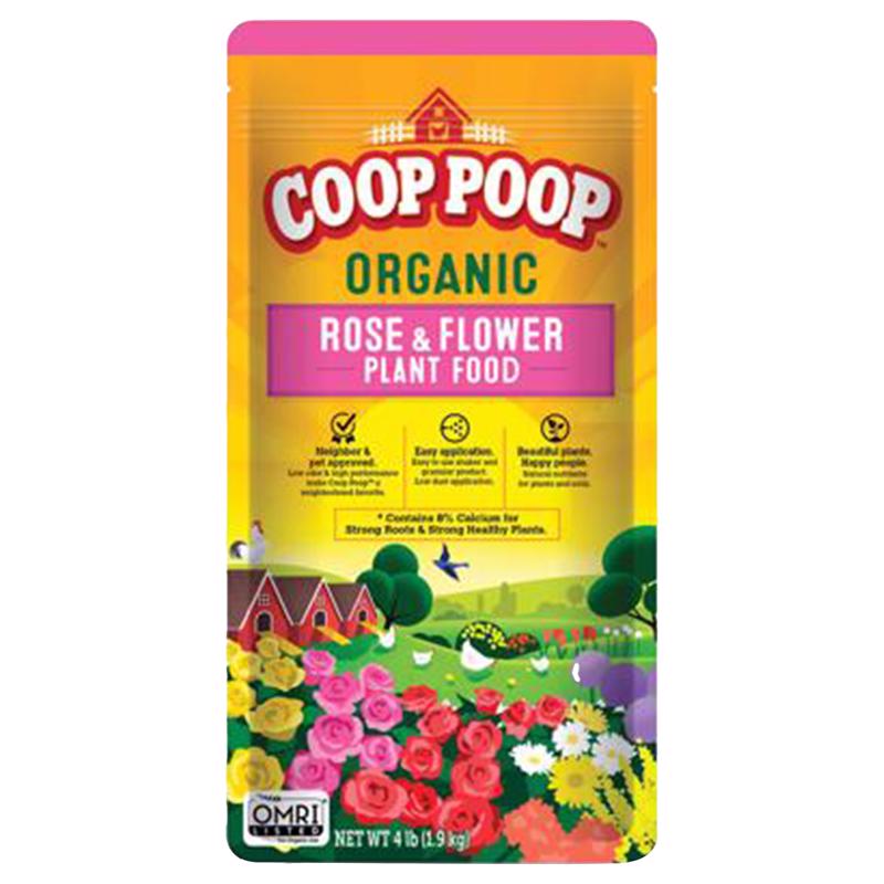 COOP POOP - Coop Poop Organic Soil Rose Plant Food 4 lb - Case of 8