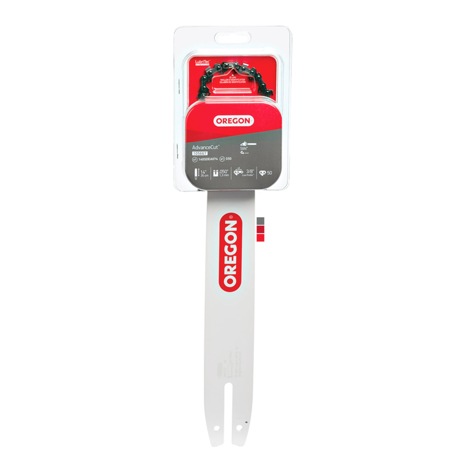 Oregon AdvanceCut 105667 14 in. Bar and Chain Combo 50 links