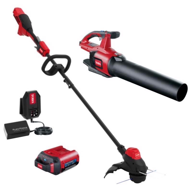 TORO - Toro 51881 13 in. 60 V Battery Blower/Trimmer Kit (Battery & Charger)