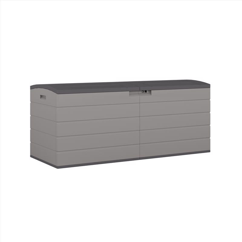 SUNCAST - Suncast 59 in. W X 23 in. D Gray Plastic Deck Box 120 gal