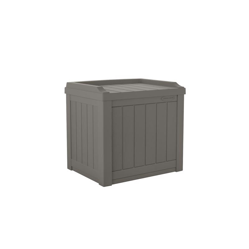 SUNCAST - Suncast 22 in. W X 17 in. D Gray Plastic Deck Box with Seat 22 gal