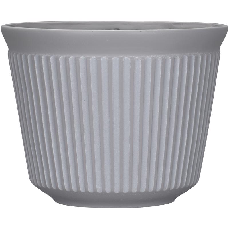 L&G - L&G 9.33 in. H X 12 in. W X 12 in. D X 12 in. D Polyresin Finola Planter Cement