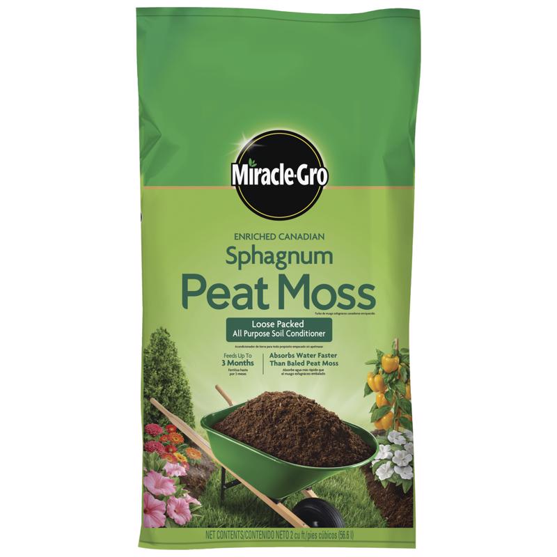 MIRACLE-GRO - Miracle-Gro Canadian Sphagnum Peat Moss 2 cu ft