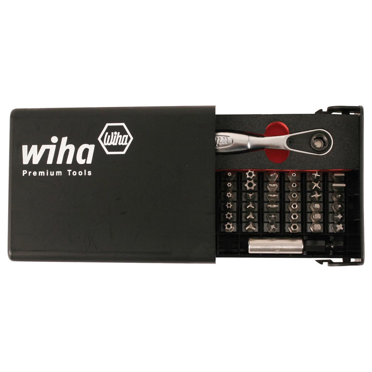 Wiha Security Bits Collector Kit with 1/4" Ratchet (39 Piece Set)
