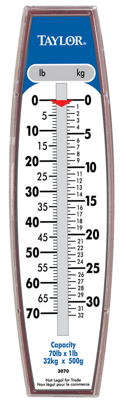 TAYLOR - Taylor White Analog Hanging Scale 70 lb
