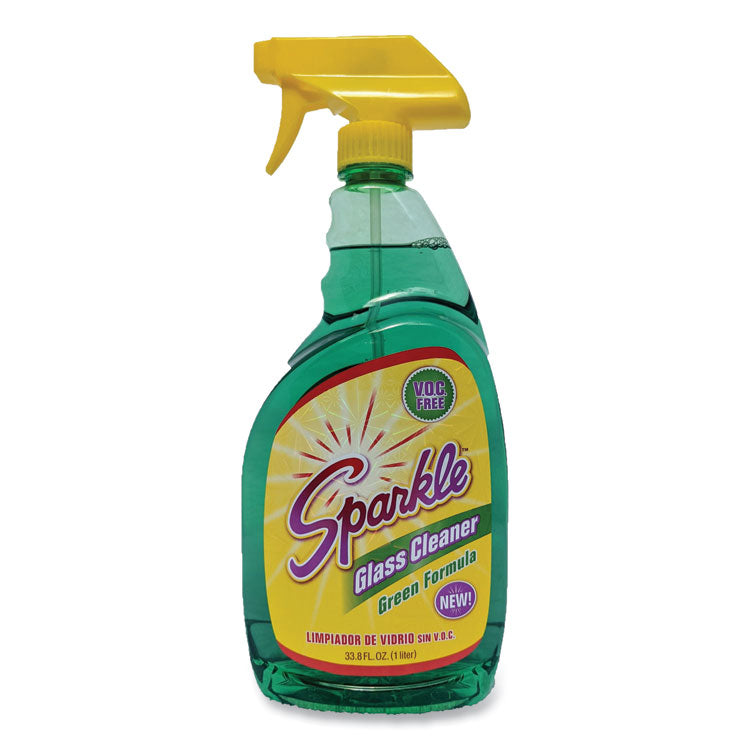 Sparkle - Green Formula Glass Cleaner, 33.8 oz Bottle