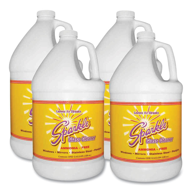 Sparkle - Glass Cleaner, 1 gal Bottle Refill, 4/Carton