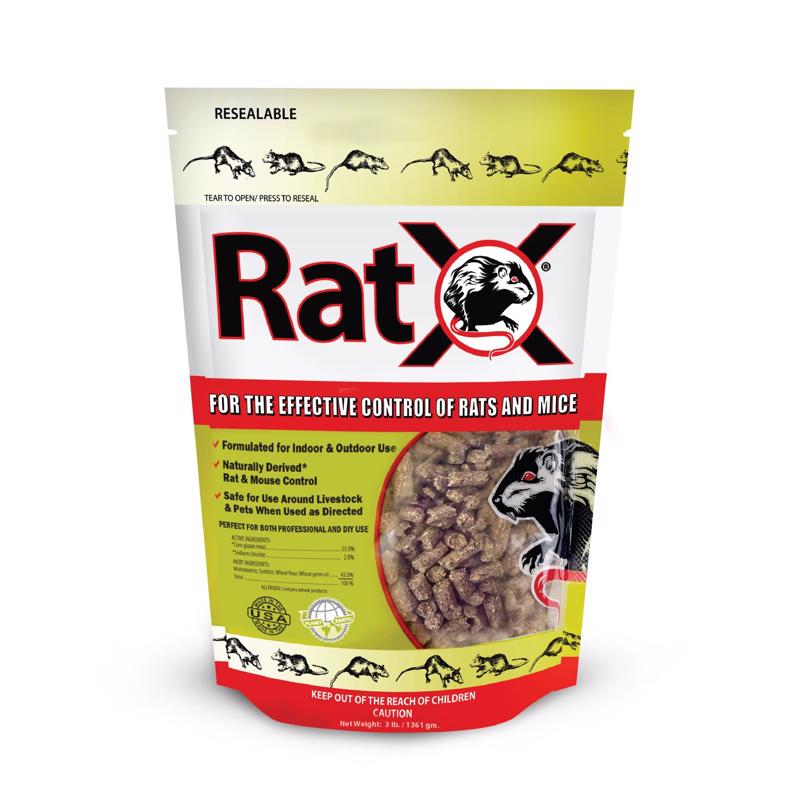 RATX - RatX Non-Toxic Bait Pellets For Mice and Rats 3 lb 1 pk