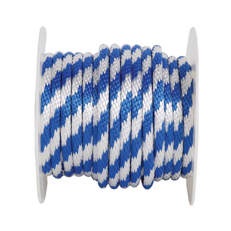 KOCH - Koch 5/8 in. D X 140 ft. L Blue/White Solid Braided Polypropylene Derby Rope
