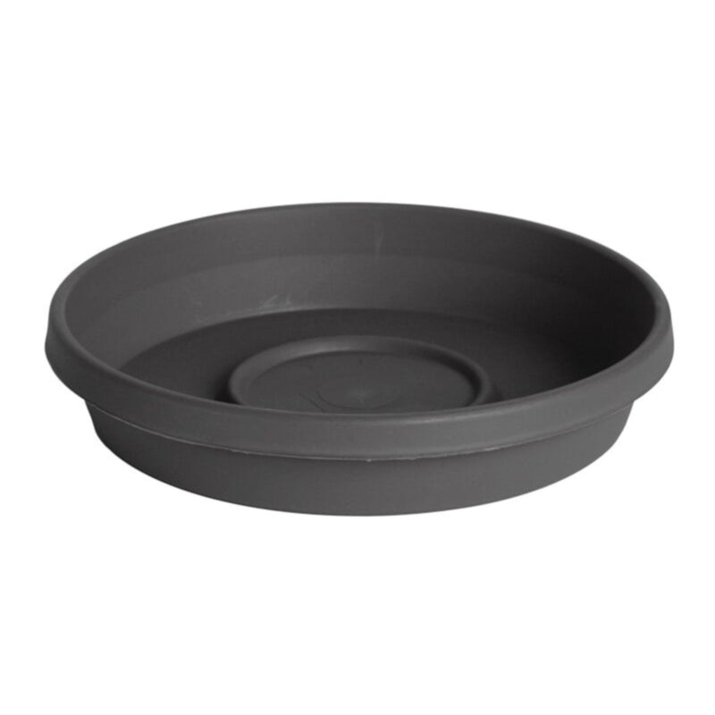 BLOEM - Bloem Terra 1 in. H X 5.5 in. D Plastic Tray Charcoal