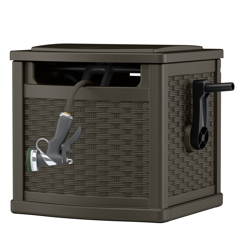 SUNCAST - Suncast Slide Trak 150 ft. Brown Retractable Free Standing Hideaway Hose Reel