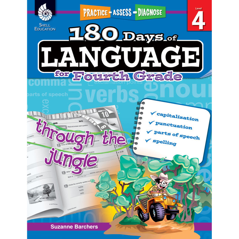 SHELL EDUCATION - 180 Days of Language for Fourth Grade