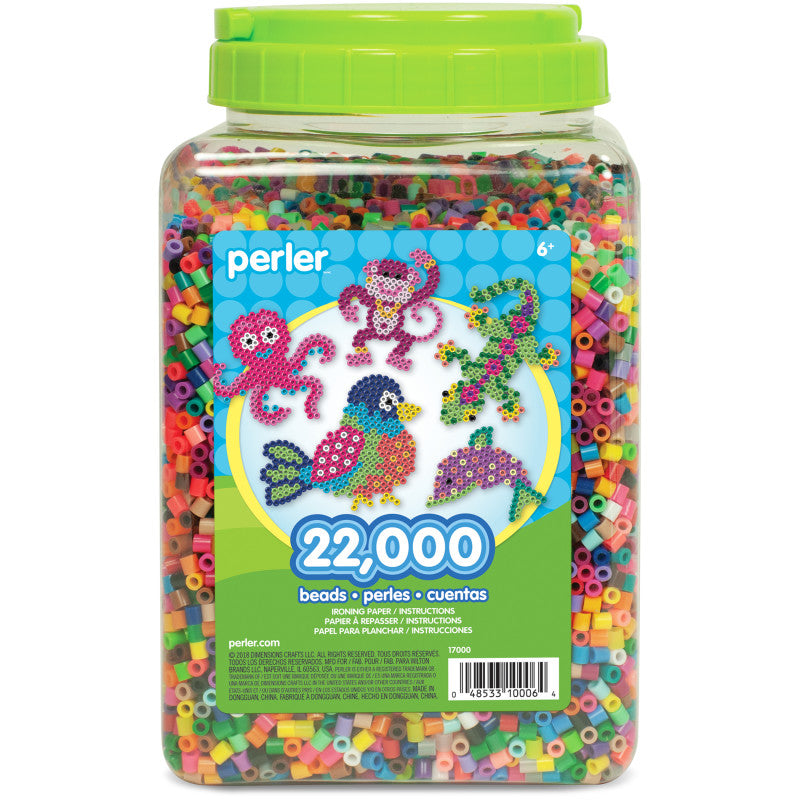 PERLER - Multi-Mix Fuse Beads Jar, Pack of 22000