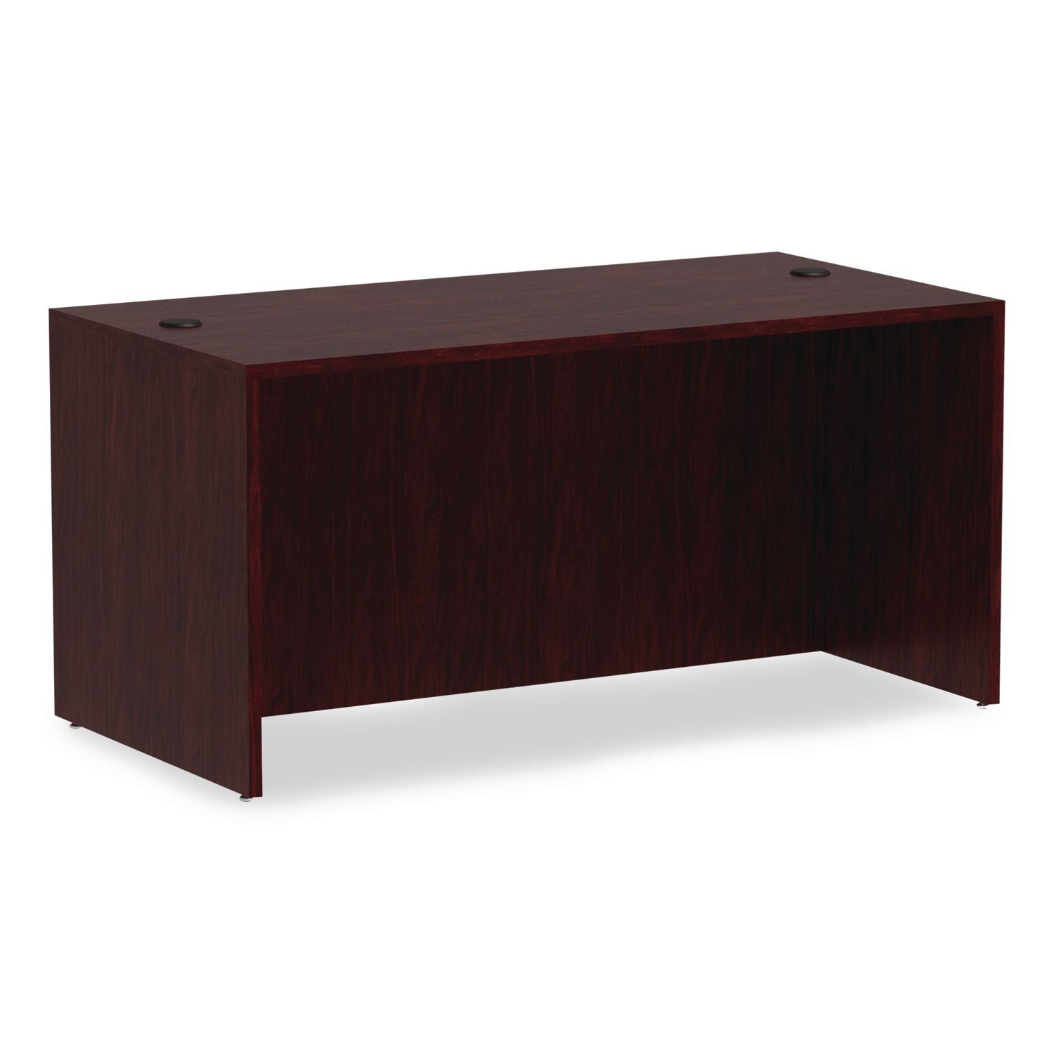 Alera Valencia Series Straight Front Desk Shell, 59.13" X 29.5" X 29.63", Mahogany