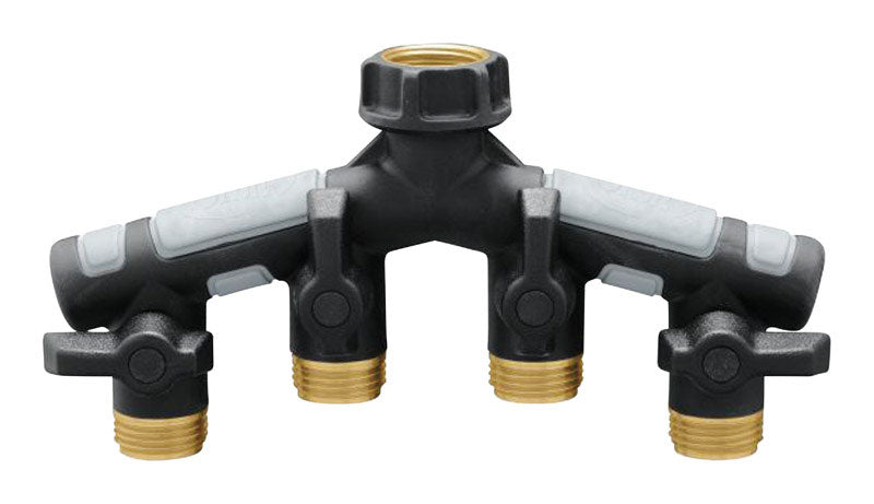 ORBIT - Orbit Pro Flo 3/4 in. Metal Threaded Female/Male Garden Hose Manifold