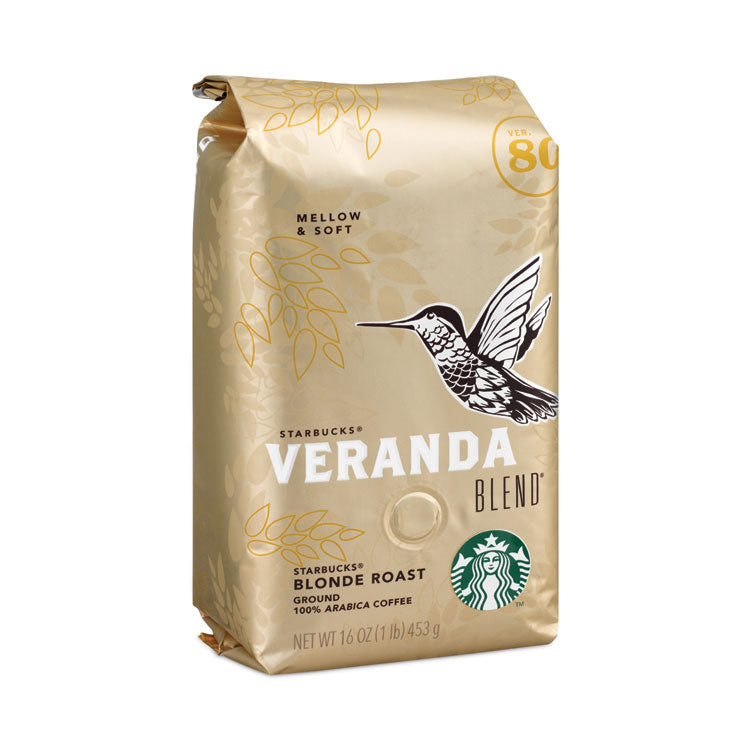 Starbucks - VERANDA BLEND Coffee, Ground,1 lb Bag, 6/Carton