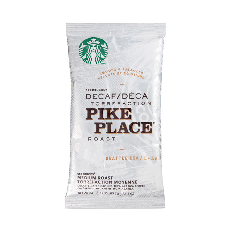 Starbucks - Coffee, Pike Place Decaf, 2.7 oz Packet, 72/Carton
