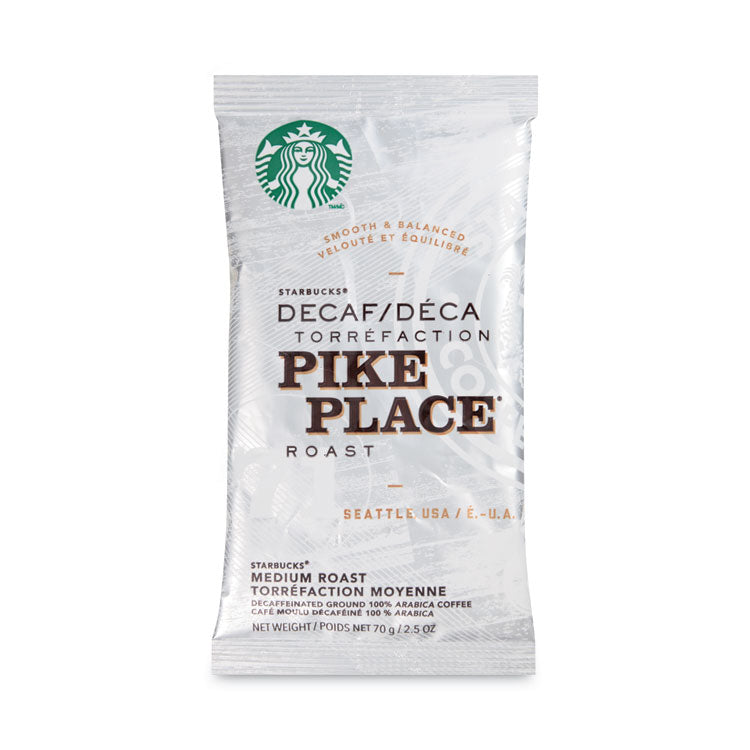 Starbucks - Coffee, Pike Place Decaf, 2 1/2 oz Packet, 18/Box