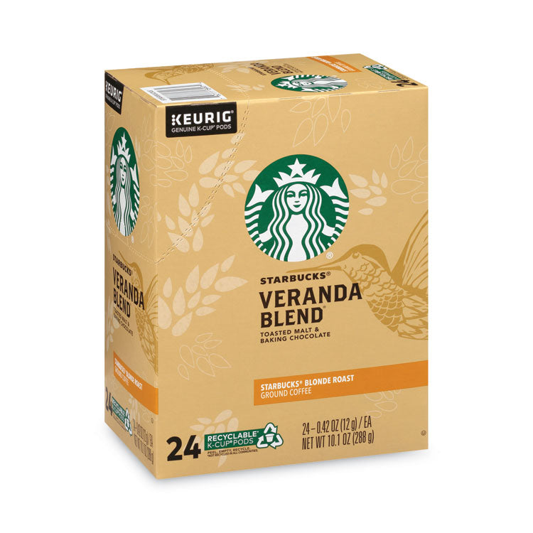 Starbucks - Veranda Blend Coffee K-Cups Pack, 24/Box