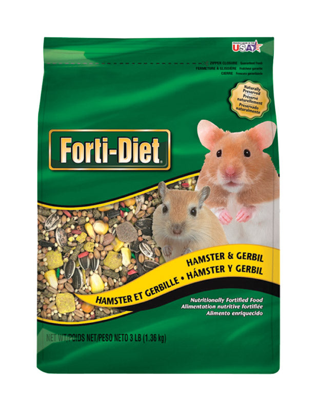 KAYTEE - Kaytee Forti-Diet Natural Pellets Gerbil/Hamster Food 3 lb