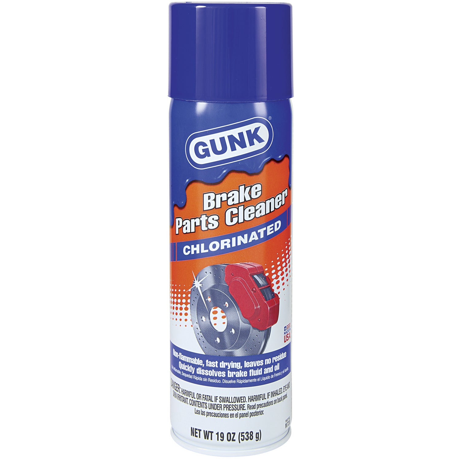 Gunk Chlorinated Nonflammable Brake Parts Cleaner 19 oz - Case of 12