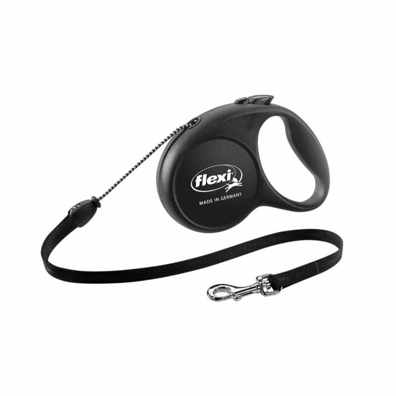 FLEXI - Flexi Black Retractable Nylon Dog Leash Medium