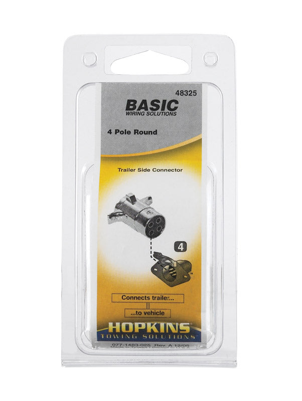 HOPKINS - Hopkins 4 Round Trailer Connector 5.5 in.