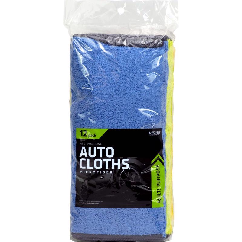 VIKING - Viking 16 in. L X 12 in. W Microfiber Auto Cleaning Cloth 12 pk