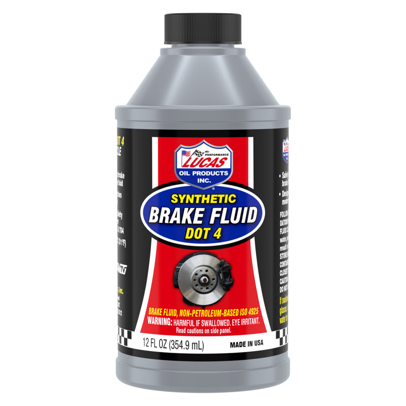 0 - Lucas Oil Products DOT 4 Brake Fluid 12 oz - Case of 12