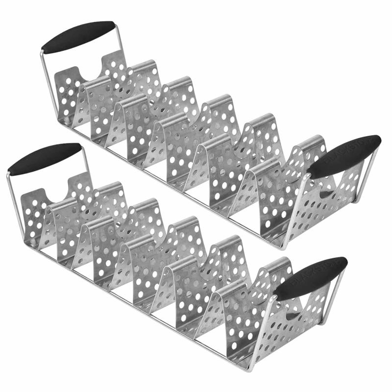 BLACKSTONE - Blackstone Deluxe Stainless Steel Taco Tray 17.71 in. L X 4.5 in. W 2 pk