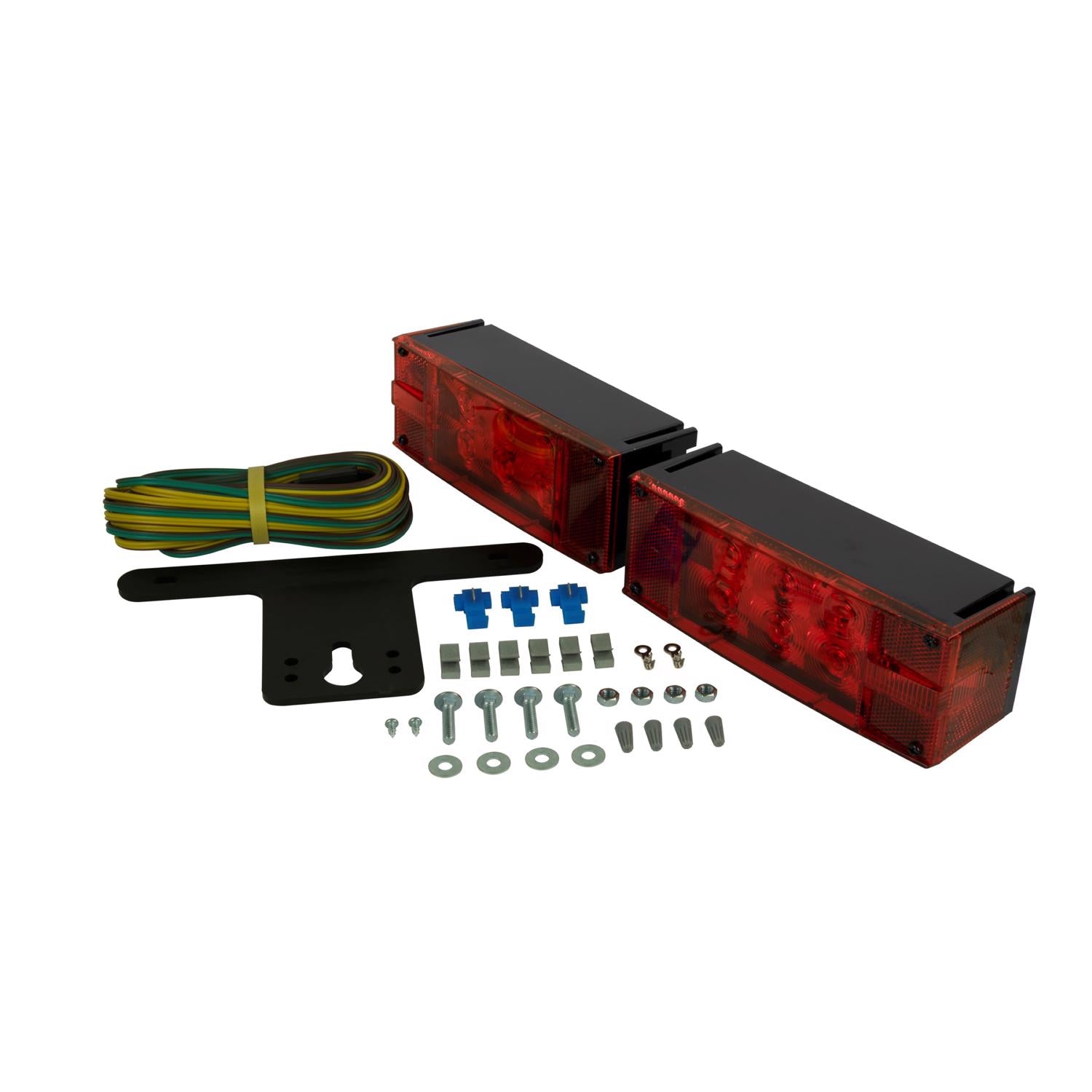 Hopkins Amber/Red Rectangular Trailer Light Kit - Case of 2