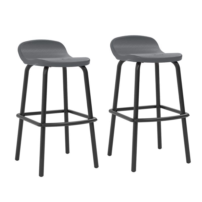 SUNCAST - Suncast 2 pc Gray Steel Bar Chair Set