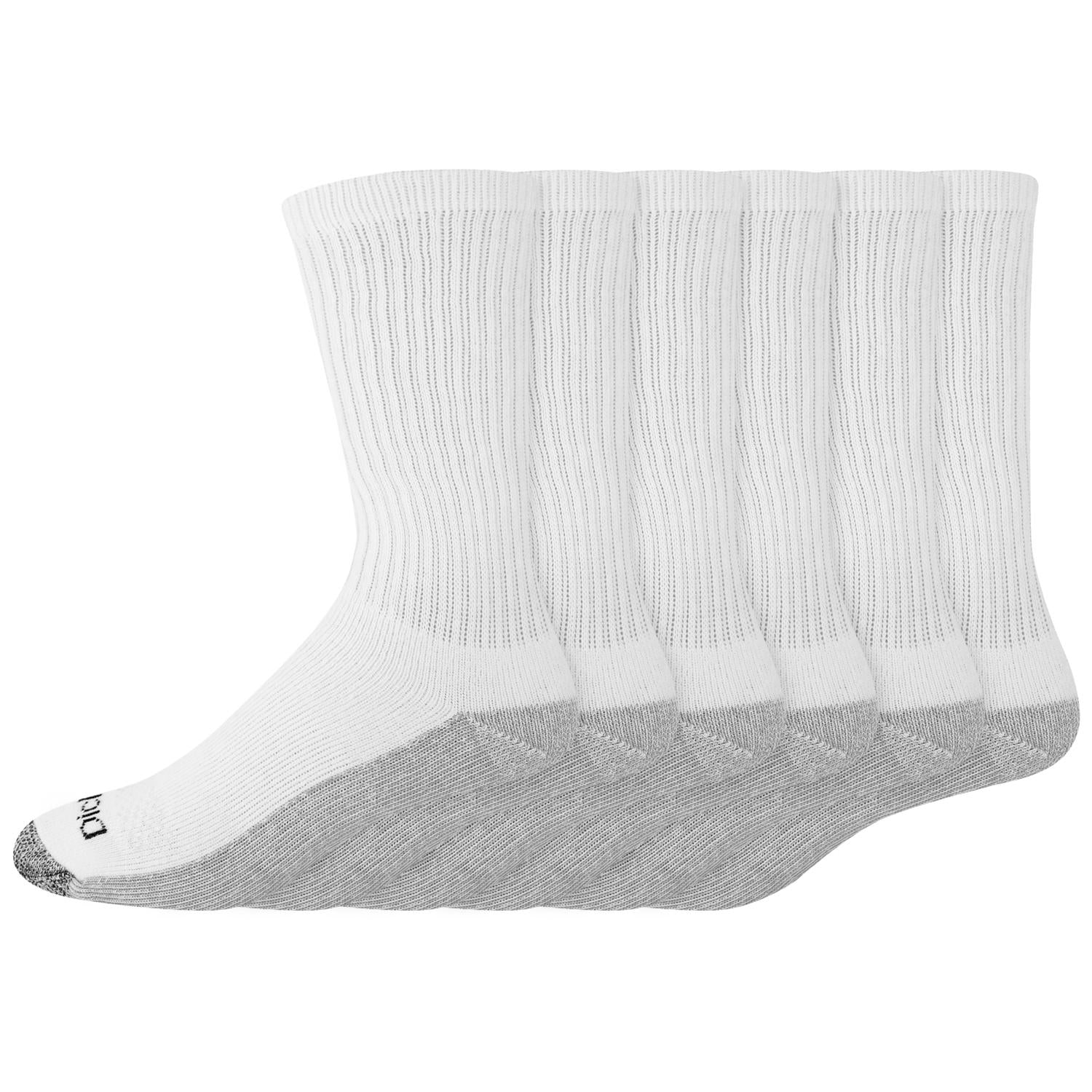 Dickies Dri-Tech Men's 6-12 Crew Socks White - Case of 2