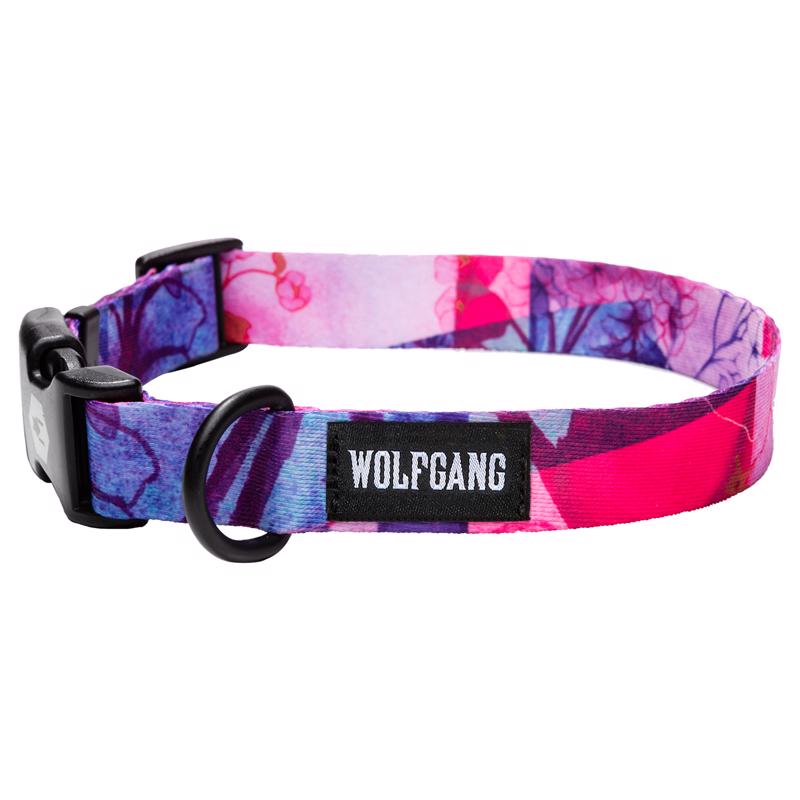 WOLFGANG - Wolfgang Pink DayDream Polyester Dog Adjustable Collar Medium