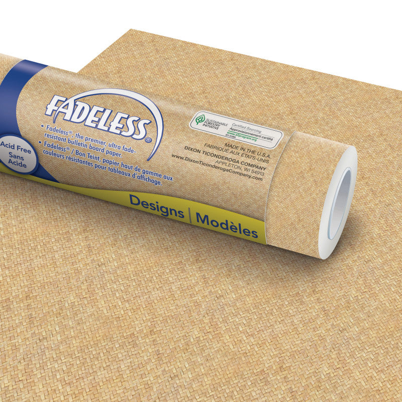 FADELESS - Design Roll, 48" x 12', Wicker, 4 Rolls