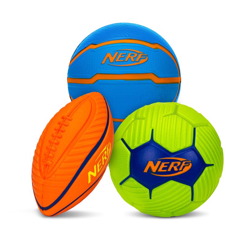 NERF - NERF Mini Soccer, Football, and Basketball Ball Assortment