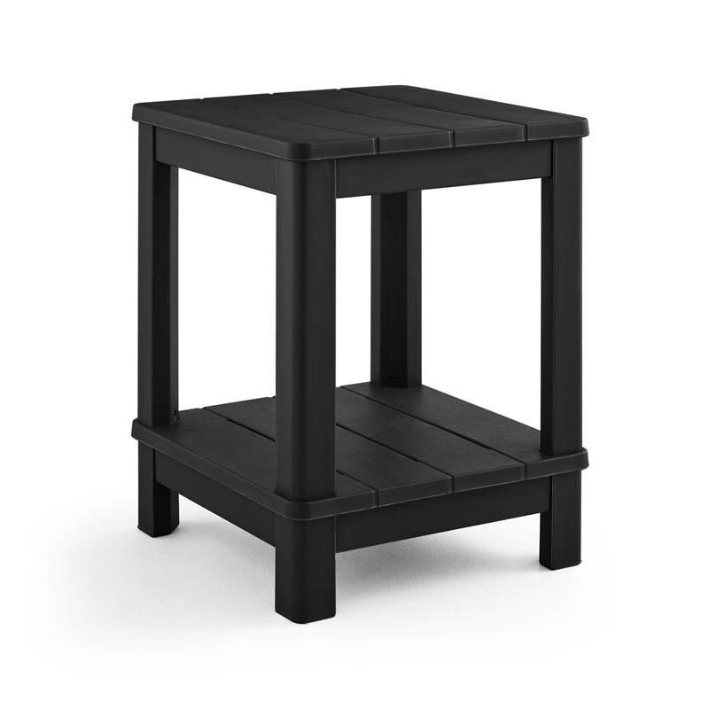 KETER - Keter Graphite Black Square Resin Adirondack Side Table