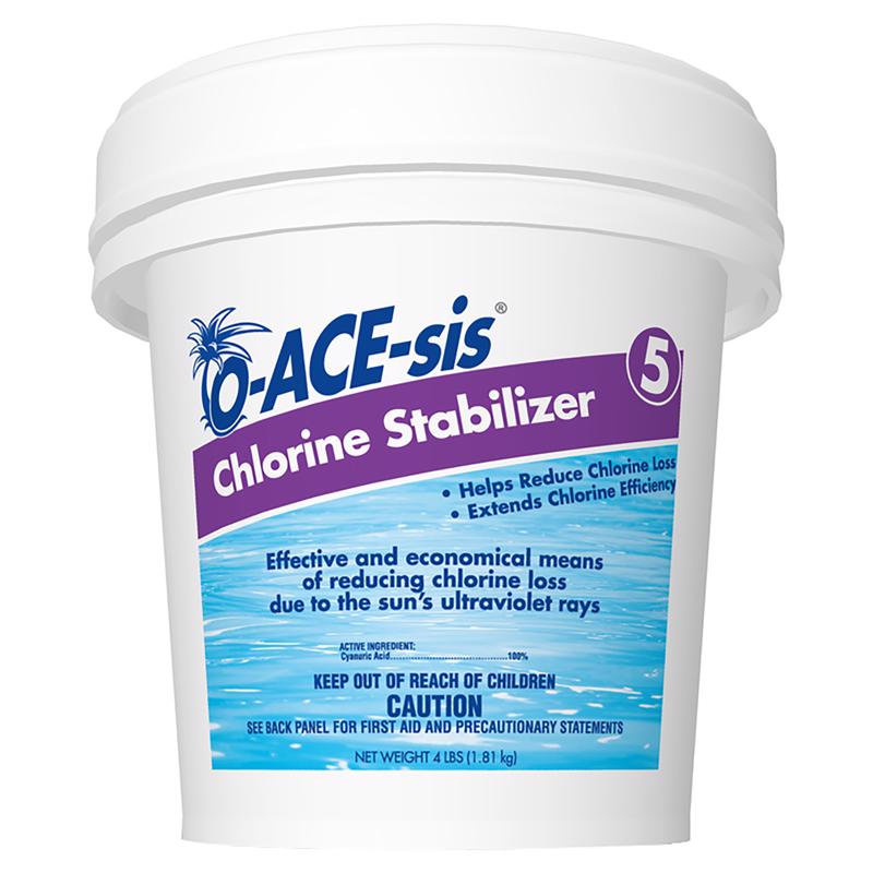 O-ACE-SIS - O-ACE-sis Granule Chlorine Stabilizer 4 lb - Case of 8